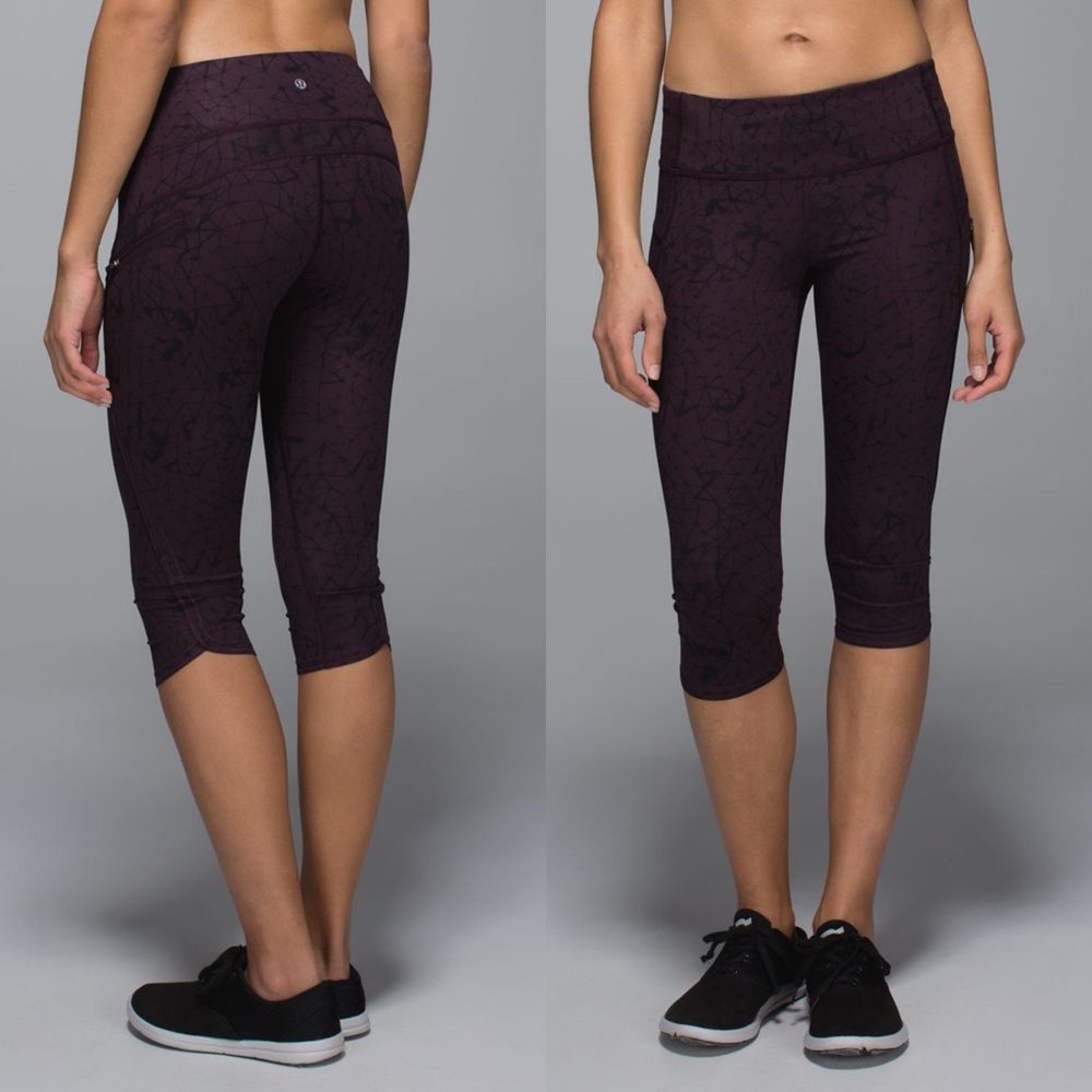 Lululemon Run: Top Speed Crop Legging Full-On Luxtreme